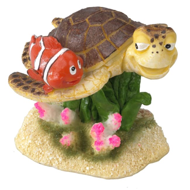 Akv. Pynt 234-426944 Klovnefisk 1 "Nemo & Skilpadde" 8,5x8x7cm