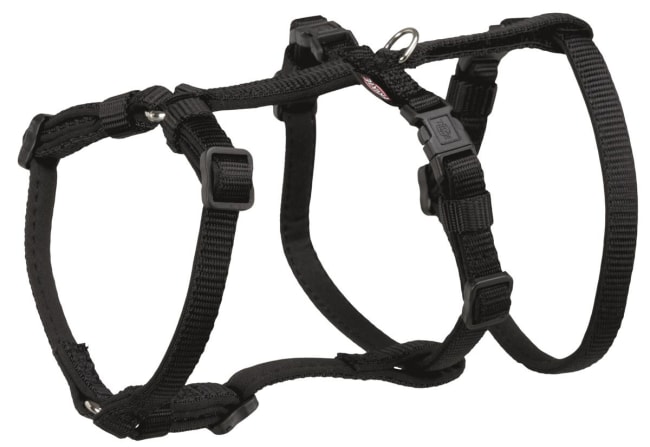 Hundesele Stay Nylon M/L Mage: 50-75cm/20mm Sort
