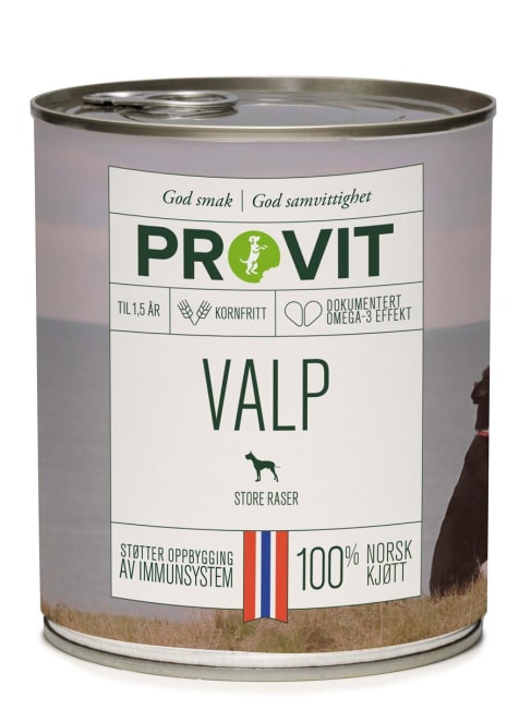 PROVIT Gobiten Boksemat Valp Store Raser M/Storfe, Svin og Kylling 800g 12stk (Pk Pris)