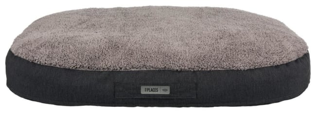 Hundepute 36425 Bendson Vital Oval 100x70cm Grå/Lysegrå Plysj/Vevd