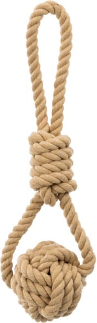 Hundeleke 32633 BE NORDIC Tauknuteball M/Håndtak Ø8cm 30cm