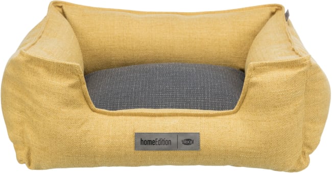 Hundeseng 37562 Talis 100x70cm Gul/Mørkegrå Vevd Stoff
