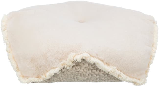 Hundepute 38215 Boho Vevd/Plysj/Jute 50x50cm Beige