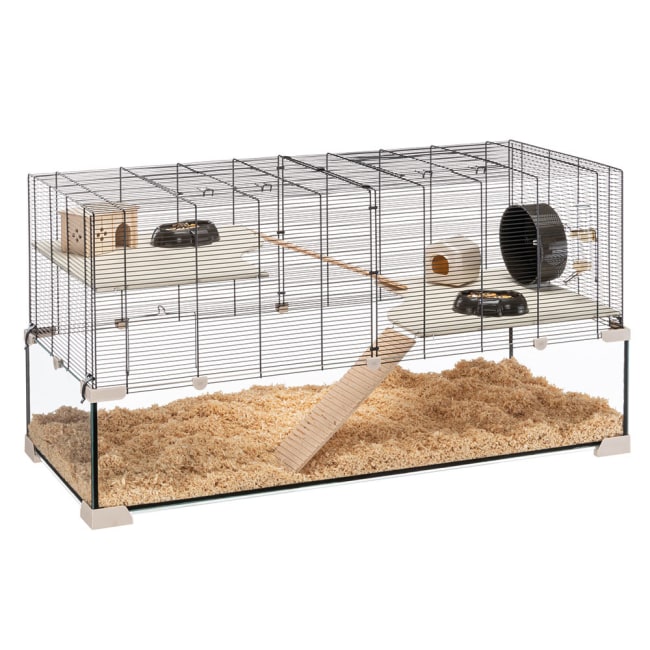 Hamsterbur Karat 120 M/Glassbunn 118,5x50,5x61,5cm