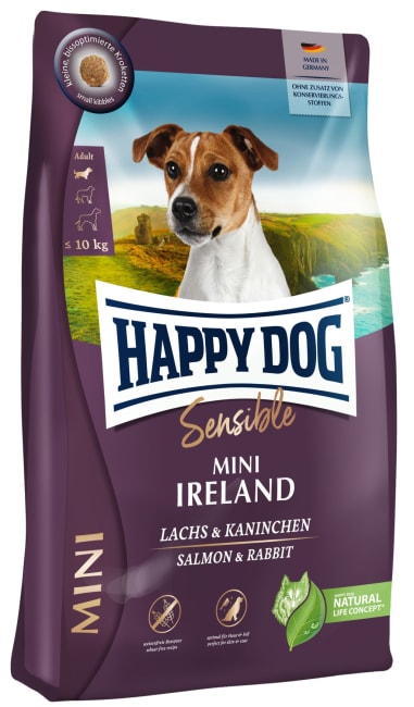 Happy Dog Sensible Mini Ireland 10Kg M/Laks & Kanin
