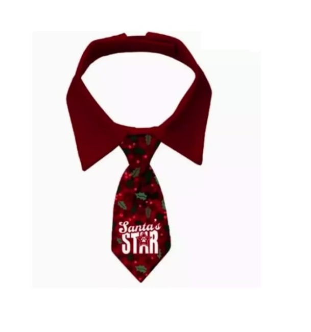 Juleslips 44412 Santas Star Dog Rød L