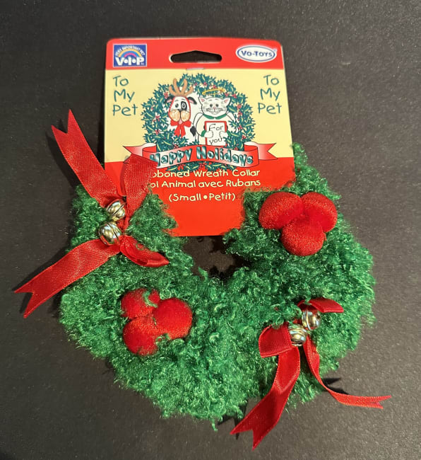 Julehalsbånd M/Bjeller 11330 Small Grønn/Rød