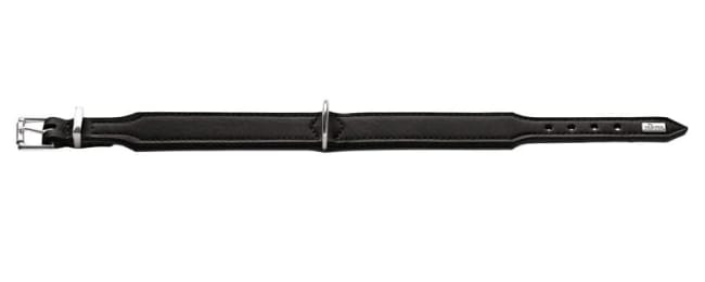 Collar Basic 37/XS-S Artificial leather black