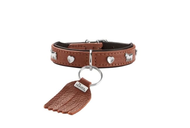 Collar München 27/XXS-XS Cowleather cognac/black
