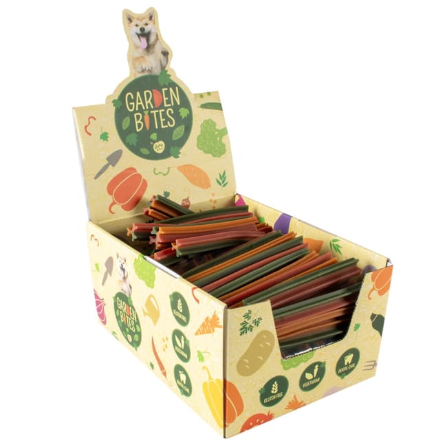 Garden Bites Triple Vegan Sticks Medium 15cm 25g 108stk i Display