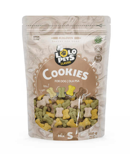 Lolopets Kjeks Bones Mix S 350g i Pose (8stk)