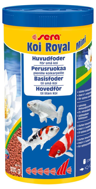 Best før april 25 Fiskefor Sera Koi Royal Mini 1000 ml.  7110