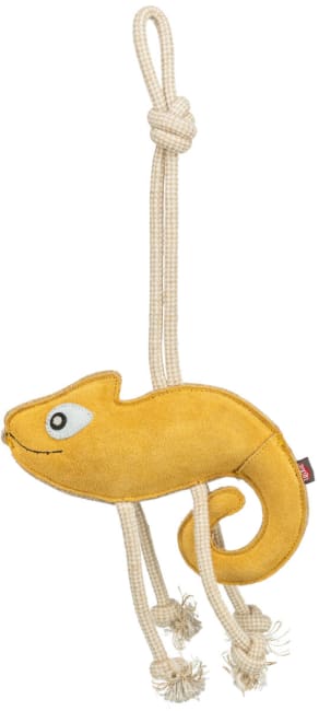 Hundeleke 35997 Kameleon i lær m/Tau 45cm