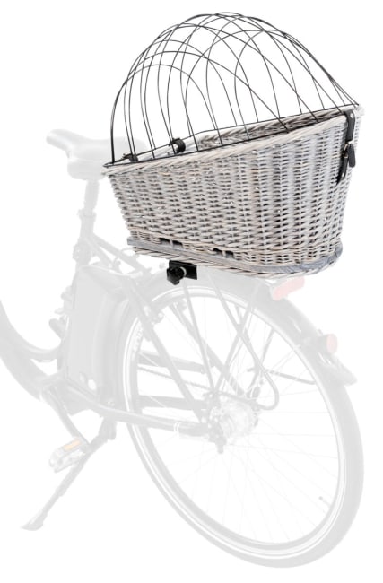 Sykkelkurv 13114 M/Gitter Grå Pil 55x35x49cm Max 8Kg