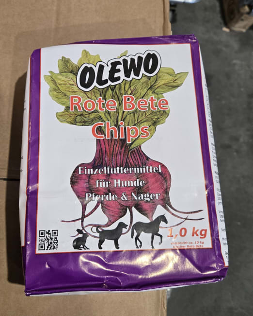 Olewo Tørkede Rødbete Chips 1Kg