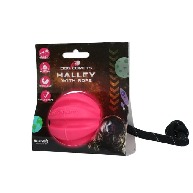 Dog Comets Halley With Rope Pink