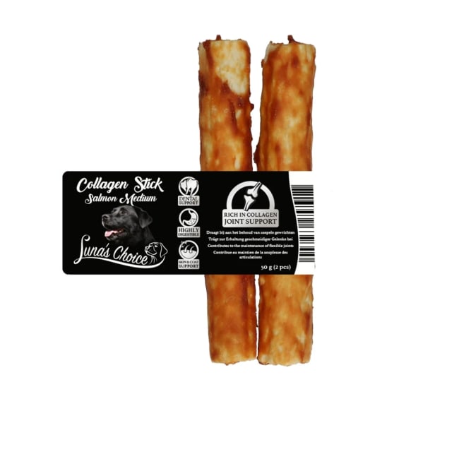 Luna's Choice Collagen Chews Stick Salmon M
