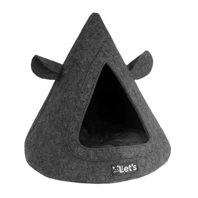 Let's sleep Pet Cave TeePee Anthracite