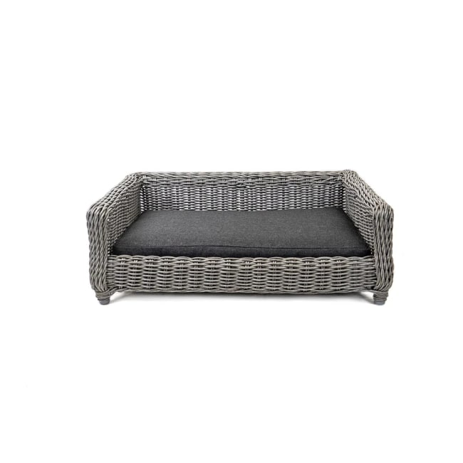 Let's Sleep Cozy Basket Wicker Dog Basket M Anthracite