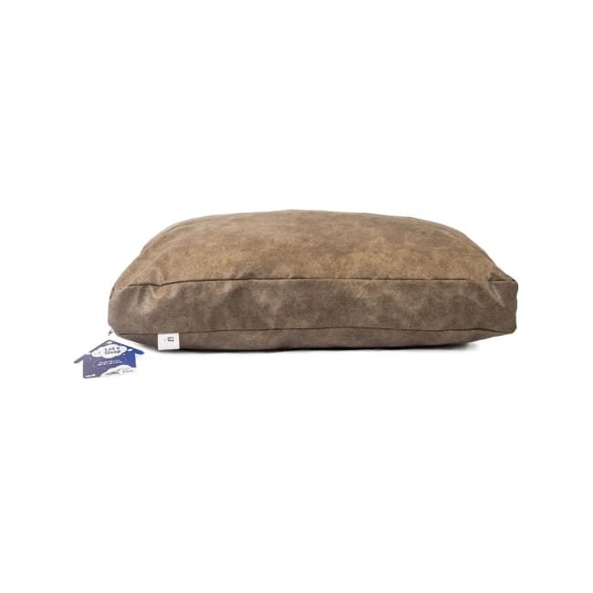Let's Sleep Plush Pillow Dog Bed XL Taupe