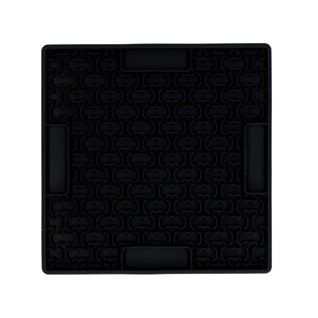 Eat Slow Live Longer Lick Mat Bones Grey