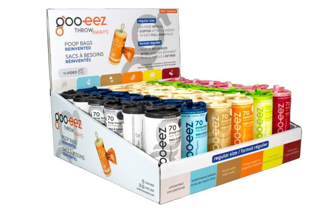 Display M/Hundeposer Regular 36stk Ass dispensere (70 poser i hver)