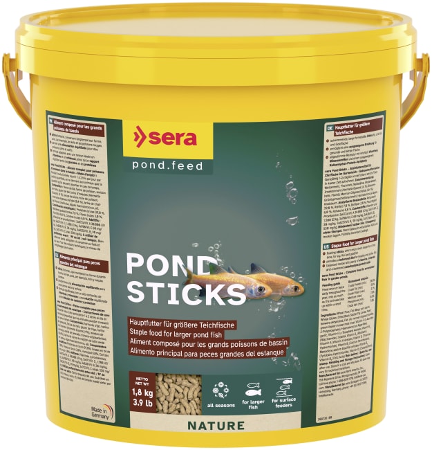 Fiskefor Sera Pond Sticks 10.000ml/1,8Kg