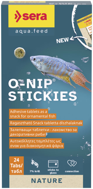 Fiskefor Sera O-Nip Stickies 24 Tabl.