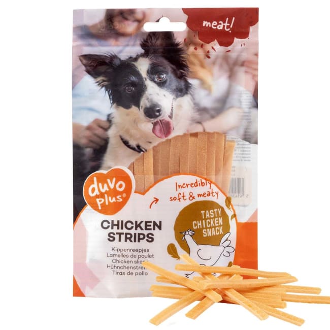 Chicken Strips 80g Duvo Plus (92% Kylling) (10stk)