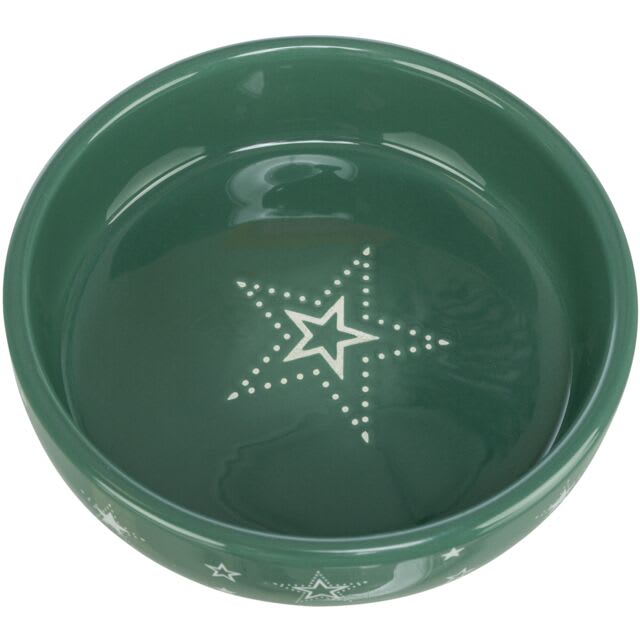 Juleleskål Xmas Keramikk 0,4l Ø15cm Burgunder/Mørkegrønn