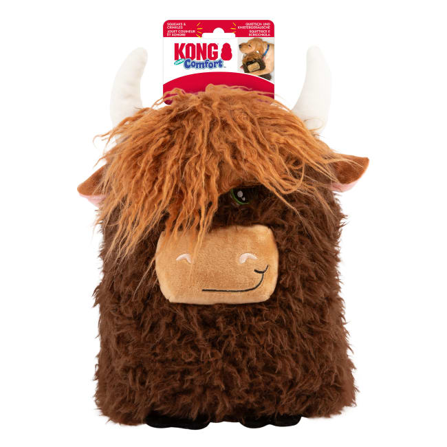 Hundeleke KONG Comfort Jumbo Highland Cow Ass. XL