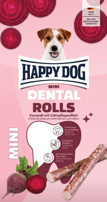 Happy Dog Dental Snacks Rolls Mini 92g