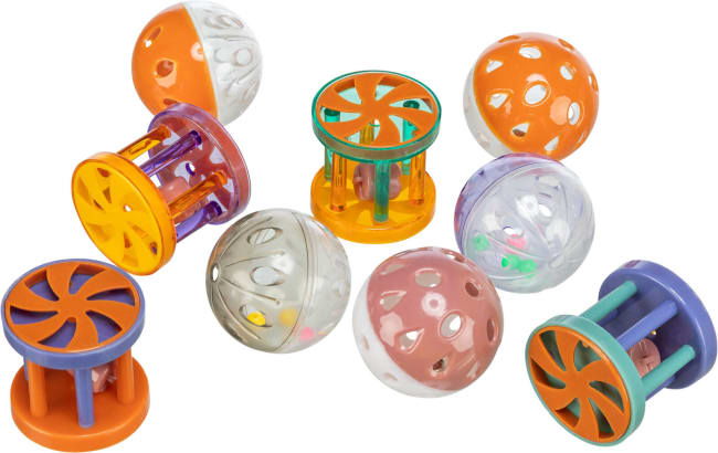 Katteleke 4099 Plast Ball Og Tumling (60stk i Bulk)