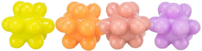Katteleke 4534 4stk Gummiball M/Pigg 3,3cm