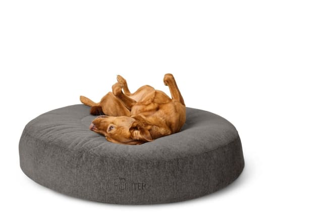 Bed Ergonomic Bormio 120x120 cm Polyester anthracite