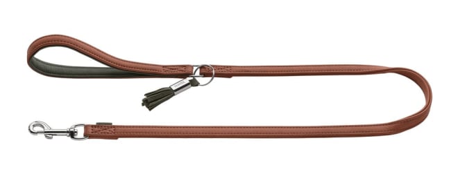 Leash Portofino 15/110 Cowleather cognac/olive green