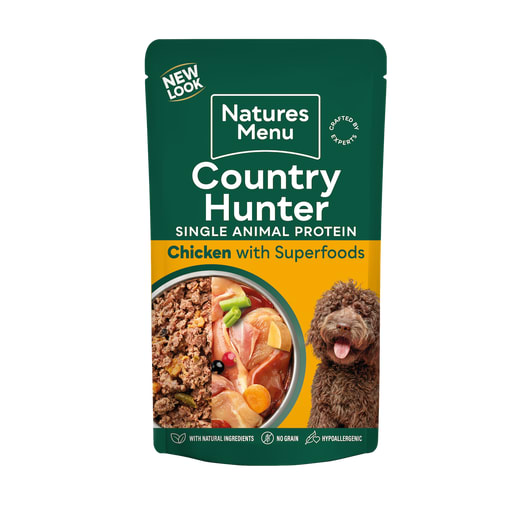 NM Pouches Hund Country Hunter Adult Kylling 150g (6stk)