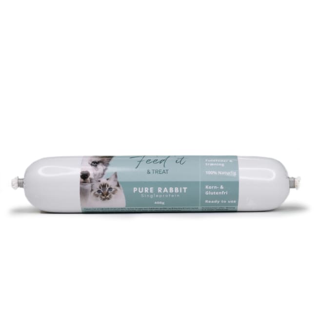 Hunde/Kattepølse Feed'it & Treat Pure Kanin 400g