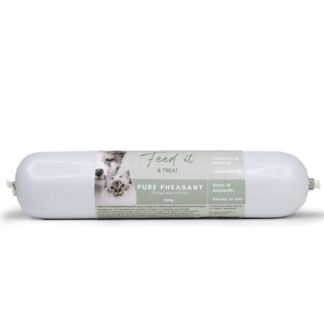 Hunde/Kattepølse Feed'it & Treat Pure Fasan 800g
