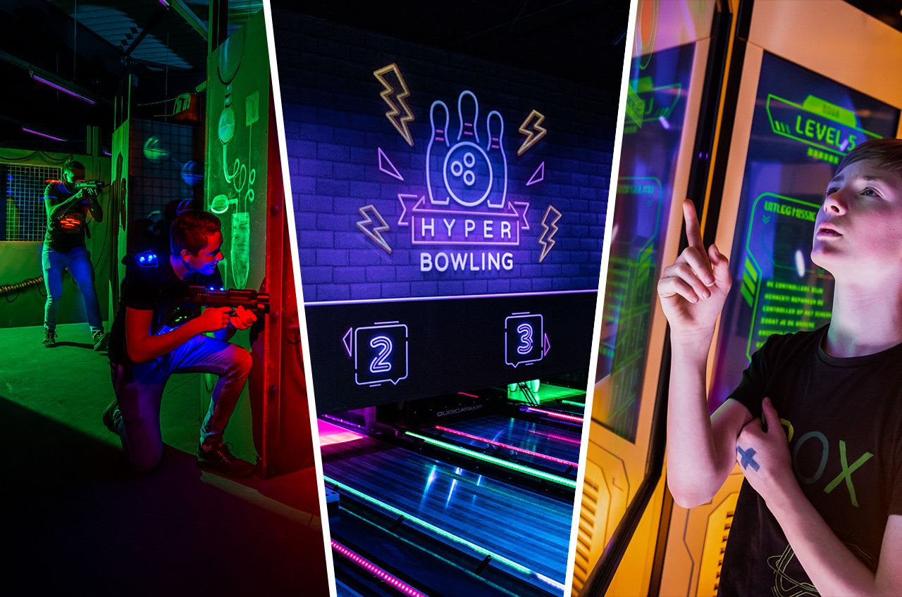 Combideal lasergame, bowlen en x-cube bij FEC Sevenum