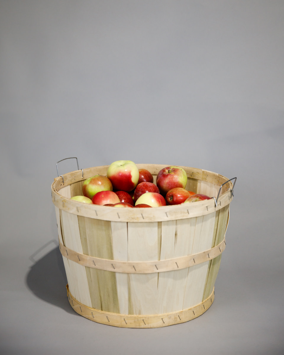 Bushel Basket with Handles, Wooden, basket 