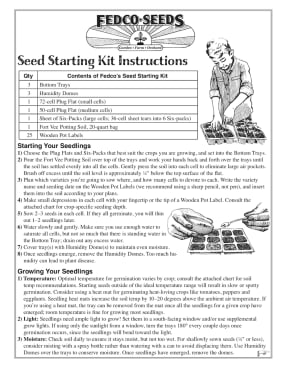 Seed Starting Success Kit