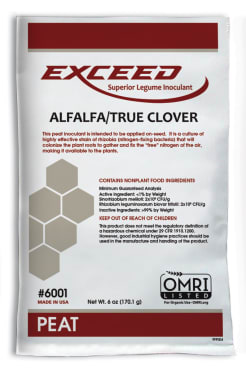 Exceed® Superior Inoculant for Alfalfa/True Clover Combination Peat