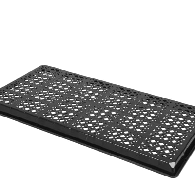 Black Shallow Heavy-Duty Mesh Tray