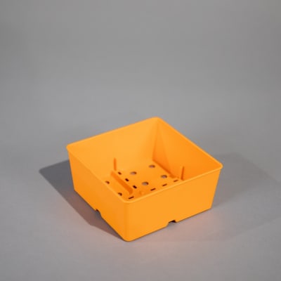 Orange 5" Heavy-Duty Microgreen Trays
