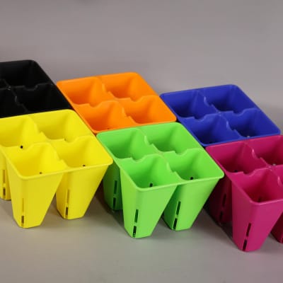 Yellow Air Pruning Tray 4-cell