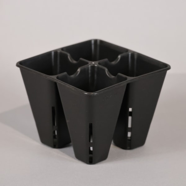 Black Air Pruning Tray 4-cell