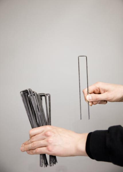 U-shaped Earth Staples 9"