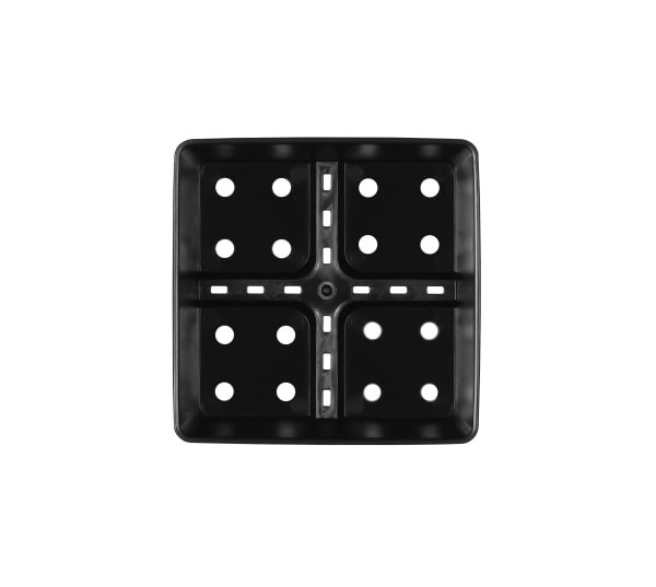 Black 5" Heavy-Duty Microgreen Trays