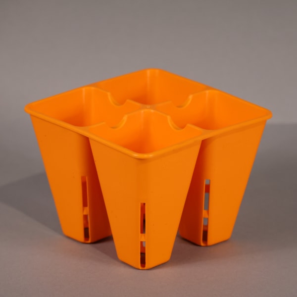 Orange Air Pruning Tray 4-cell